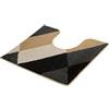 Kleine Wolke Tappetino per WC Ayana, colore: nero, materiale: 100% poliacrilico, dimensioni: 55 x 50 cm