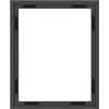 MCS Cornici Galleggianti per Tela MCS 40,6 x 50,8 cm, Finitura Nera con Bordo Dorato, Fissaggio a Parete Verticale e Orizzontale, Grande Cornice per Tele, Foto e Opere d'Arte (Confezione da 1)
