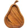 Dekohelden24 Ciotola decorativa in legno naturale, dimensioni: 19 x 13 x 2,5 cm (lunghezza x larghezza x altezza)