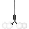 NUURA - Lampadario Apiales - Nero - Vetro soffiato a bocca - Designer Sofie Refer