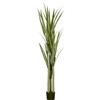 HOMCOM Pianta Artificiale di Yucca da 190 cm con 39 Foglie in Vaso Contenitore di PEVA e Cemento | Aosom Italy