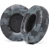 WC Cuscinetti auricolari di ricambio extra spessi per cuffie Beats Solo 2 e 3 wireless ON-Ear di Wicked Cushions - Pelle morbida, memory foam di lusso, adesivo forte | Nero Camo