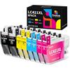 Hookink LC421XL LC-421XL Cartucce Compatibili per Brother LC421 LC421XLVAL Multipack per Brother DCP-J1050DW DCP-J1140DW MFC-J1010DW Alta Capacità 500 Pagine (2Nero 2Ciano 2Magenta 2Giallo, 8-Pezzi)