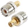 TengKo UHF Femmina a SMA Maschio Adattatore Connettore Coassiale RF SO239 (PL259) Palmare Antenna PL-259 Convertitore a Due vie Radio RF Antenna Adattatore (2 Pack)