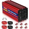TAGEEBLU 4000w Inverter 12v 220v Onda Pura con Display LCD & EU Presa