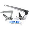 PIMAR ANCORA BARCA TREFOIL BRUCE TRIDENT IN ACCIAIO INOX 7,5 Kg AISI 316 NAUTICA