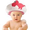 FUNUPUP Cappello Doccia Bambini, Visiera Doccia Bambini Cuffia Doccia Bambina Regolabile in Morbido Silicone(Rosso)