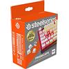 SteelSeries PrismCaps, Copritasti in stile pudding a doppio scatto, Robusta termoplastica PBT, Compatibile con la maggior parte delle tastiere meccaniche, Steli MX, Bianca (Layout nordico)