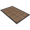 Comart - Zerbino Capitol - 40x60 cm - Zerbino in Cocco con Disegni in Gomma - Tappeto per Ingresso Esterno e Interno - Fondo Antiscivolo Gommato - Facile da Pulire - Rettangolare - Design Geometrico