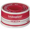 LEUKOPLAST Cerotto chirurgico per fissaggio medicazioni in rocchetto leukoplast supporto viscosa color pelle massa adesiva caucciu' ossido di zinco 2,5x500cm - LEUKOPLAST - 900098373