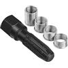 ANBOO Set di 5 Strumenti di Riparazione di Filettature di Candele di Accensione M14 x 1,25, Refilettatura Candela, Kit di Refilettatura di Testa Cilindri con 4 Inserti