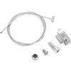 Qiilu Kit cavo rilascio freno a mano auto, leva freno a mano in acciaio pulsante di sblocco cavo freno a mano parcheggio adatto per Galaxy MK3 2006-2015