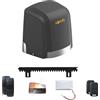 Somfy 1246284 - Motore per cancello scorrevole Slidymoove 300 | Con 2 telecomandi Keypop, 4 metri di cremagliera, 1 batteria di scorta, 1 luce lampeggiante, fotocellule | Made in France