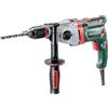metabo Trapano a percussione SBEV 1100-2 S - 1100 W, 2 marce, coppia di 42 Nm, 3100 giri/min, elettronica VTC, funzionamento a destra/sinistra, protezione da sovraccarico, cemento, acciaio, legno