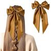 LECTNORE Fiocco per capelli, fermaglio per capelli con fiocco, fiocchi per capelli da donna, grandi forcine per capelli con fiocco francese, fermagli per capelli tinta unita, fiocchi per capelli (caffè)