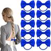 ELNX 10 pezzi accessori per capelli azzurri fiocchi elastici | Fiocchi per bambine, ragazze, donne, scuola, uso quotidiano, spettacoli (Blu)