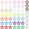 YAWYO 50 fermagli per capelli a forma di stella, fermagli in metallo colorati e carini 3 cm, 16 colori per donne e ragazze