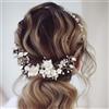 LECTNORE Accessori per capelli da sposa - Forcine e pezzi con fiori per capelli da sposa per donne, ballo