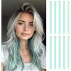 ARWIG 10 ciocche di capello da agganciare | 55 cm clip colorate | accessori per capelli per ragazze (verde menta)