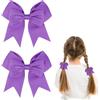 SUBTAVIK Set di 2 fermagli viola, grandi fiocchi per capelli per donne e ragazze