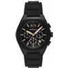 Armani Exchange Orologio da uomo, Movimento cronografico al quarzo e cassa da 42 mm con cinturino in silicone