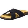 ONLY SHOES ONLMADISON-1 CROSS SUEDE SLIP ON - Sandali bassi, Black,