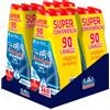 Finish Powergel Detersivo Lavastoviglie 100% Stoviglie più Protette, Gel Lavastoviglie, 210 Lavaggi, 7 confezioni da 30 Lavaggi di Liquido Lavastoviglie
