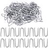 Glarks Set di 200pz di graffette per recinzione in filo galvanizzato da 30mm, chiodi a U per recinzioni intrecciate e reti metalliche