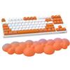 AJAZZ Nuvola-morbido poggiapolsi ergonomico per 100/87/68 tasti materiale PU base in gomma antiscivolo memory foam a forma di nuvola poggiapolsi per computer portatile, sollievo dal dolore