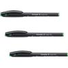 Schneider - Penna roller topball 845, con punta in acciaio, 0,3 mm, Verde (Confezione da 3)
