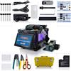 SKYSHL 4,3Pollici Touch Screen TFT Saldatura Giuntatrice Fibra Ottica (Con 10*Elettrodi e Caricabatteria per auto) FTTH SM MM DS NZDS Optical Fiber Fusion Splicer Splicing (SS428F-512)