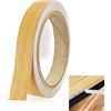 FIGCY Nastro di impiallacciatura in rovere autoadesivo 10 m per bordi in legno e restauro di piani di lavoro Nastro di riparazione a grana del legno per il fai-da-te