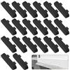 UTXN Coperchi per fori di drenaggio - 20 pezzi Tappi di drenaggio per finestre in PVC per finestre in PVC - Coperchi di ricambio per davanzali - Nero