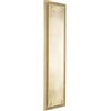 Infinity Decor Piastra tradizionale in ottone massiccio in stile georgiano, finitura in ottone lucido, 300 x 75 mm, per cancelli interni o esterni