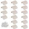 MOROBOR 16 maniglie nascoste in lega di alluminio in stile moderno, maniglie invisibili per armadio, 50 mm, grigio cashmere