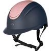 HKM Sydney Casco da equitazione per bambini Blu Scuro/Rosa S = 52-54 cm
