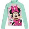 United Labels Disney Minnie Mouse Maglia UV 30 per Bambina Maniche Lunghe, Verde/Rosa, 98/104