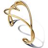 PANDORA Essence 563808C00-1 - Bracciale a forma di cuore organico, in lega di metallo dorato, 17 cm, 17 cm, Argento sterling, Nessuna pietra preziosa