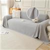 VanderHOME Telo Impermeabile Divano - Copri Divani Antigraffio Gatto Quattro Stagioni, Telo Copridivano Morbida e Delicata Sulla Pelle, Adatta a Divani, Letti e Poltrone 180 * 130cm-Grigio chiaro