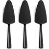 GoGeiLi - Set di 3 Palette per Torte Nere in Acciaio Inox, 23,6 cm Palette da Dolce, per Pizza, Pasticceria, Formaggio e Dolci, Lavabile in Lavastoviglie