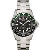 Swiss Alpine Military 7052 - Orologio analogico al quarzo, GMT, da uomo, in acciaio inox, Acciaio/nero-verde/nero - 1138Sam