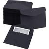 oupados 120 buste per lettere, colore nero, 8,3 x 10,5 cm, 120 g/m², ideali per inviti, biglietti di Natale, biglietti di auguri della serie colorata