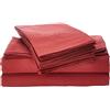 Sweet Home Collection Set di Lenzuola per Letto King Size, 6 Pezzi, Collezione Supreme 1500, in Microfibra Spazzolata fine, con Tasca Profonda, 2 federe Extra, Colore: Bordeaux