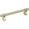 Amerock Davenport, maniglia per cassetto, 128 mm da centro a centro, colore champagne dorato, 128 mm, confezione da 1, maniglia per cassetti, ferramenta per armadietti