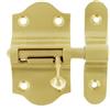 Amig - Perno di sovrapposizione per porte Mod.720-40 x 70 mm - Chiusura di sicurezza per chiusura orizzontale - In ottone con finitura oro opaco - Include tirafondi