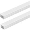 Aigostar Canalina rigida passacavi 15x10mm 2 metri adesiva e avvitabile bianca Aigostar