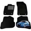 MTC Automotive Tappetini Audi A1 8X dal 2010-2018 Su Misura, Set 4 Pezzi Neri | Tappetini Auto con Moquette Nera, Battitacco in Gomma Rinforzata, Fissaggio a Bottone, Antiscivolo