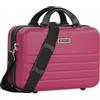 ITACA - Beauty Case da Viaggio per Donna e Uomo in ABS - Valigia Rigida Con Maniglia Superiore e Tracolla Regolabile - Elegante Portare a Mano Marca ITAC, Fragola
