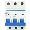 CHINT Ampere 63 Ampere, CONFEZIONE 1 *** Interruttore magnetotermico 3 poli chint nb1-63 per impianti elettrici