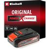 Einhell Batteria agli Ioni di Litio Power X-Change 18 V, 2.5 Ah, Universalmente Compatibile con Tutti gli Elettroutensili PXC e le Macchine da Giardino